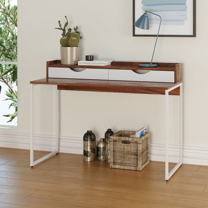 Watson 2 Drawers Console Table with Steel Legs features a sleek design, two spacious drawers, and sturdy steel legs, perfect for compact spaces, enhancing style and functionality in any home setting.