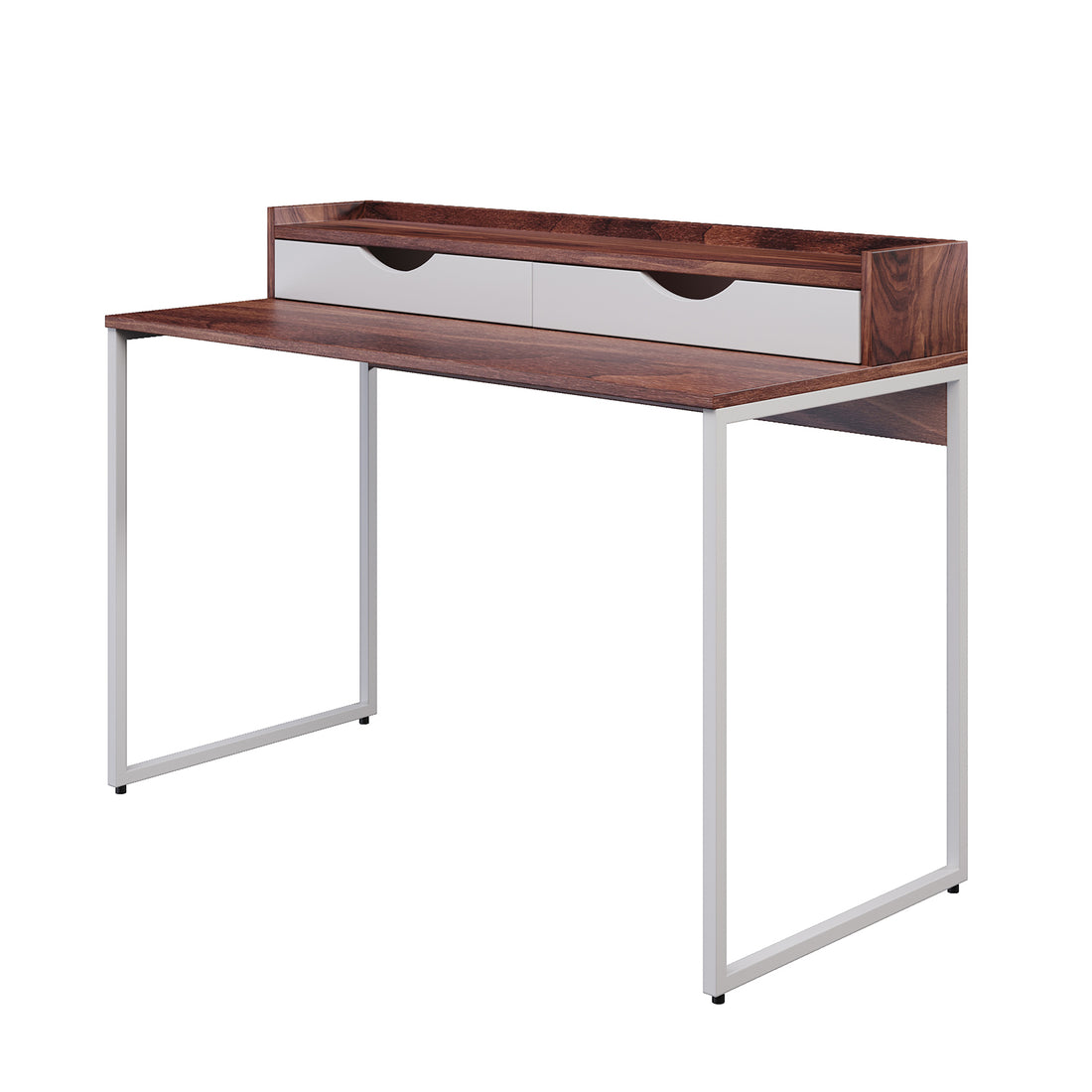 Watson 2 Drawers Console Table with Steel Legs features a sleek wooden surface and sturdy steel legs, emphasizing functional elegance. Ideal for compact spaces, its two drawers offer practical storage.