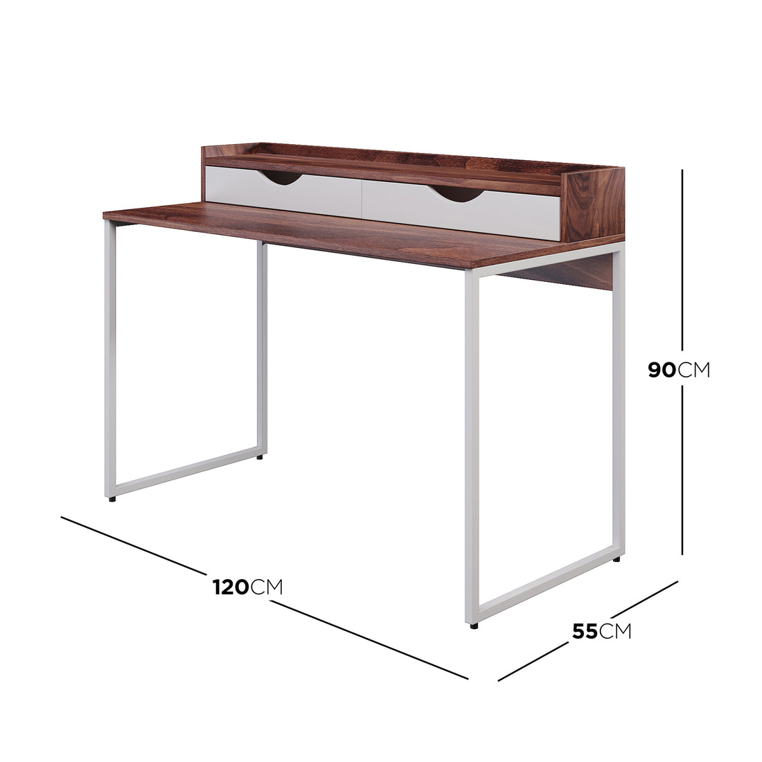 Watson 2 Drawers Console Table with Steel Legs features a sleek design with two spacious drawers, ideal for compact spaces. Perfect for storing essentials and displaying decor in entryways or hallways.