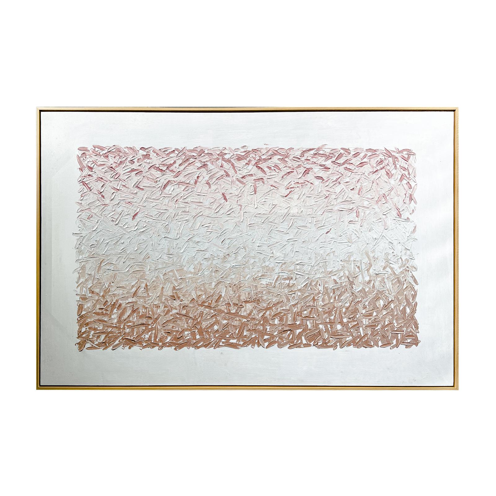 Front view of Amelia Textured Canvas Hanging Wall Art Frame - 100x150cm