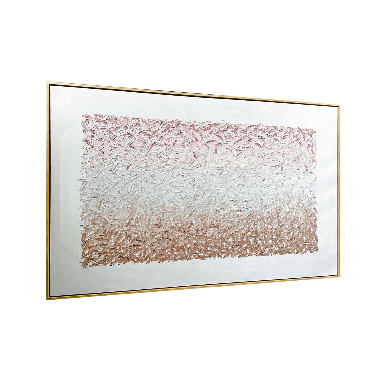 Right angle side view of Amelia Textured Canvas Hanging Wall Art Frame - 100x150cm