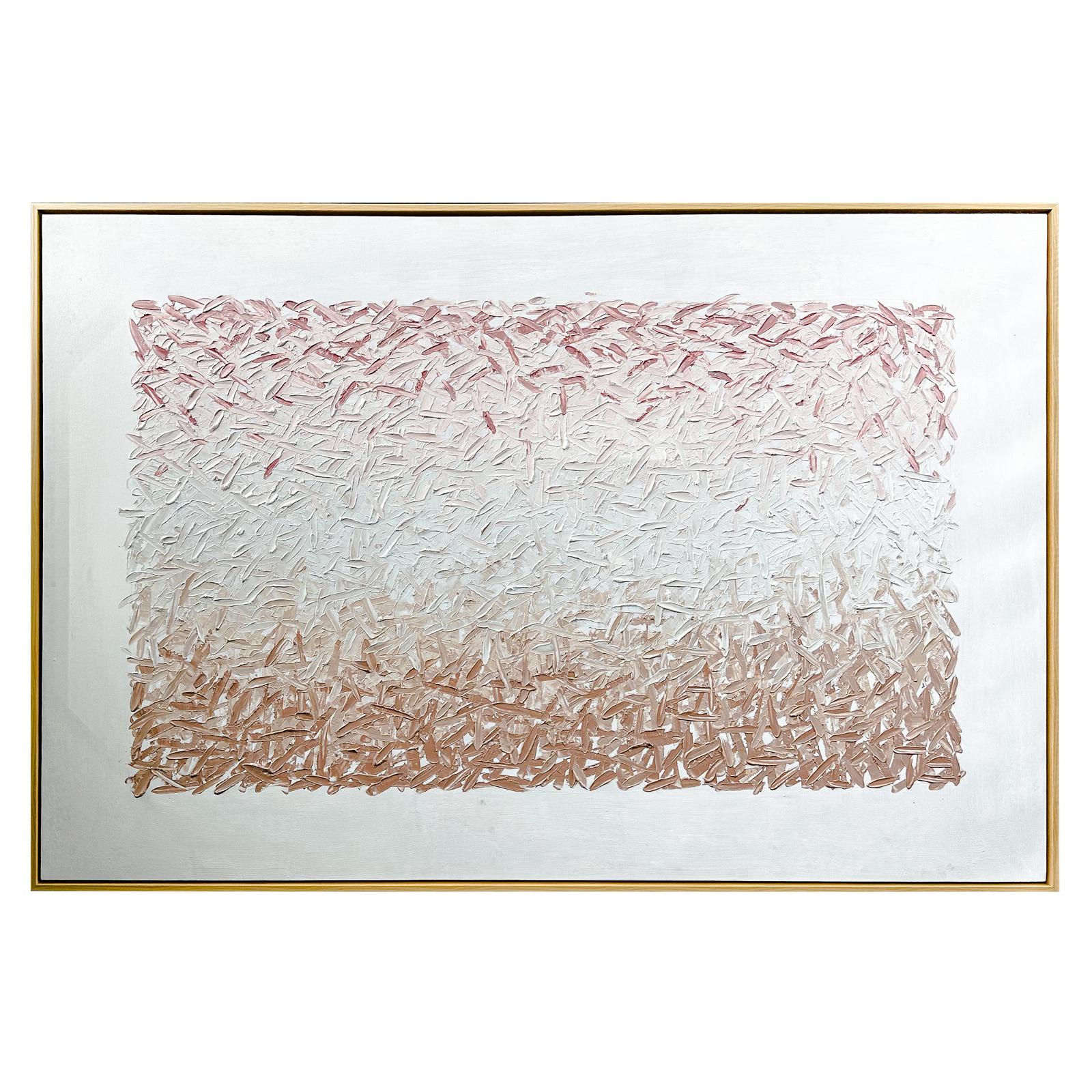 Front view of Amelia Textured Canvas Hanging Wall Art Frame - 120x180cm