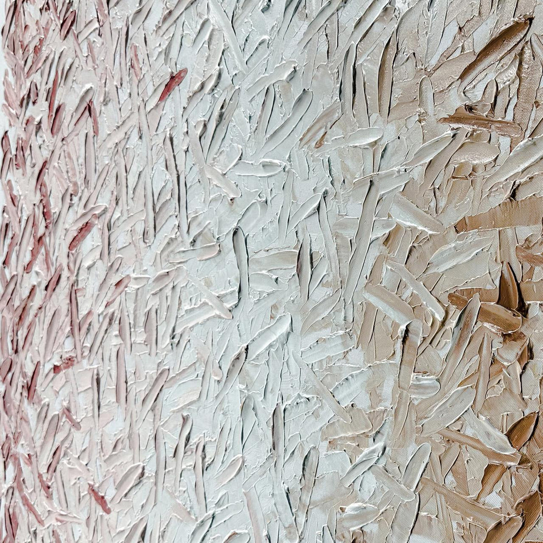 Close up of Amelia Textured Canvas Hanging Wall Art Frame - 120x180cm