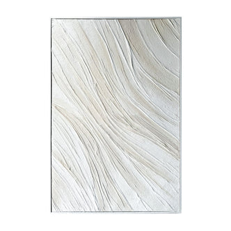 Front view of Anya Abstract Textured Hanging Canvas, featuring soft, flowing abstract patterns with a unique 3D textured surface and hand-painted gel finish.