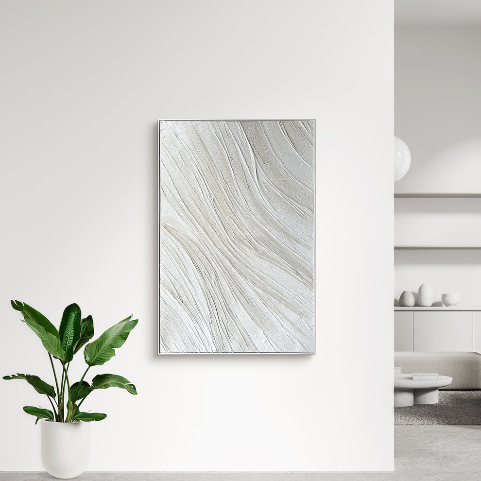 Anya 100x150cm Framed Textured Canvas 3D Wall Art – Luxo Living