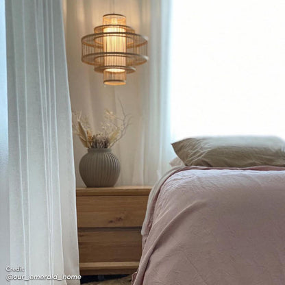 Elise 40cm Bamboo Lamp Shade - Natural