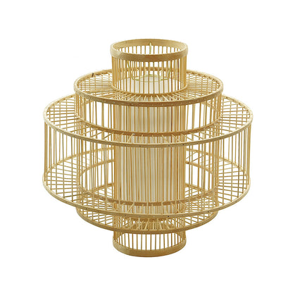Elise 40cm Bamboo Lamp Shade - Natural