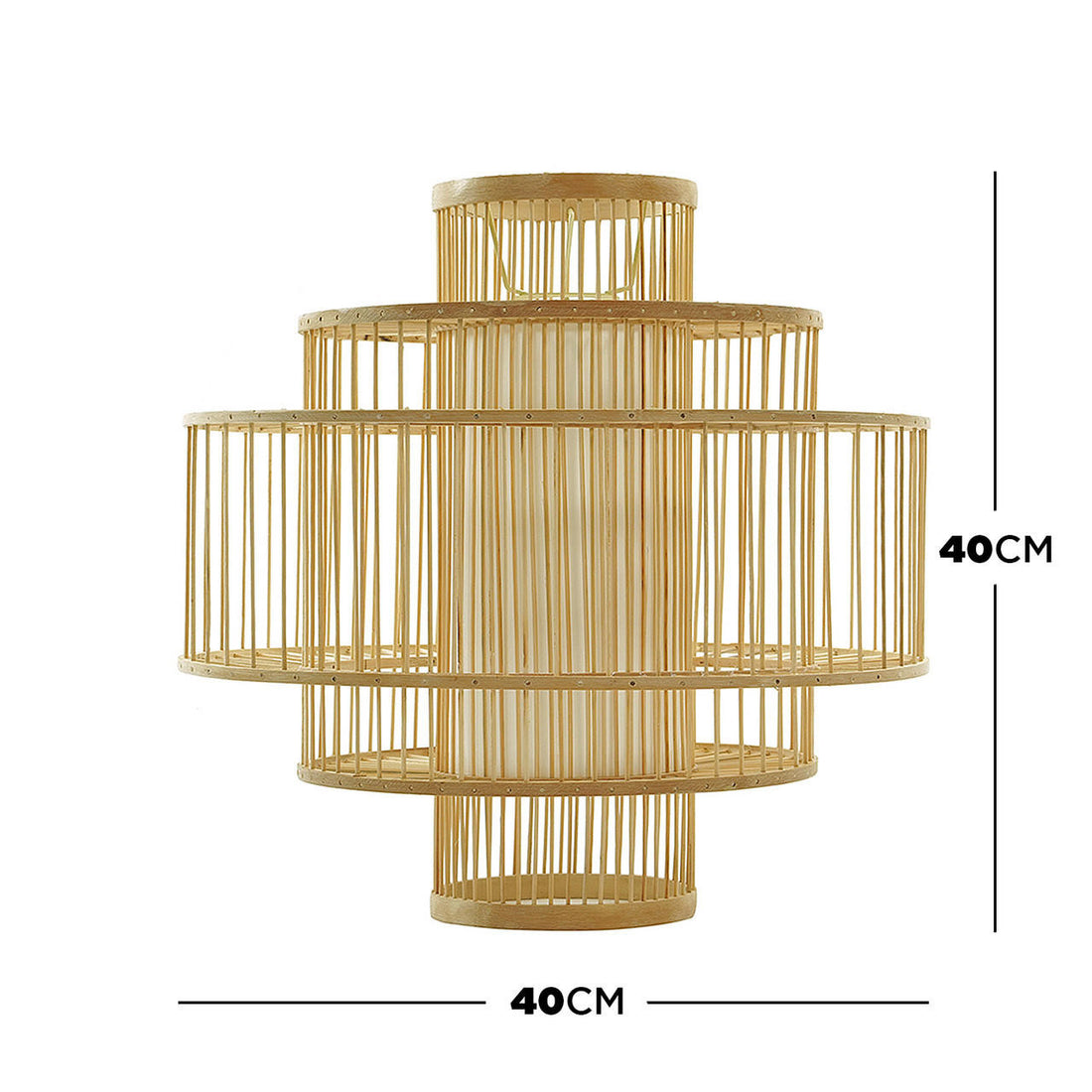 Elise 40cm Bamboo Lamp Shade - Natural