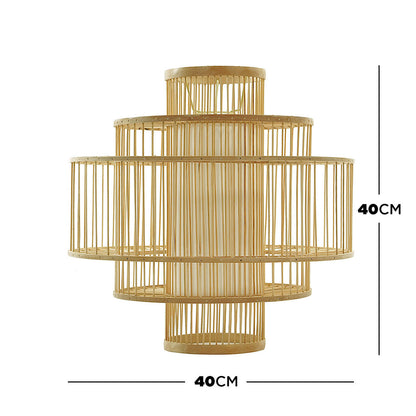 Elise 40cm Bamboo Lamp Shade - Natural