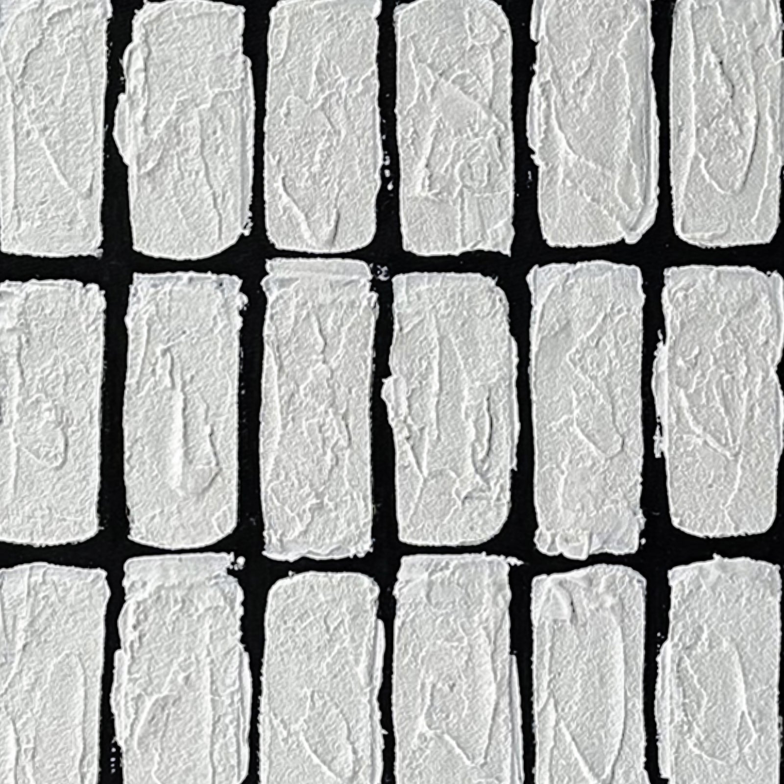 Close-up of Elodie Framed Textured Hanging Canvas, highlighting the raised 3D texture and intricate details of the geometric design on premium poly-cotton canvas