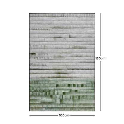 Dimensions of Emery Modern Framed Canvas: 100x150cm, illustrating its rectangular size, ideal for adding a modern and serene focal point to a wall.