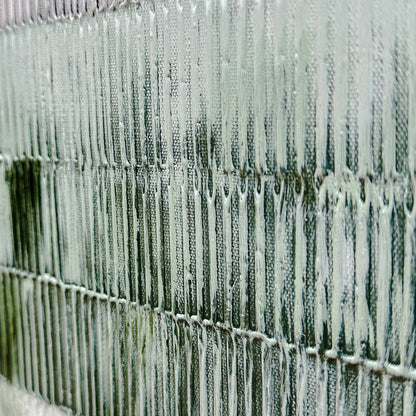 Close-up of Emery Modern Framed Canvas, highlighting the intricate layered texture, hand-painted details, and vibrant acrylic paints on the high-quality cotton canvas.