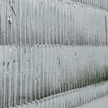 Close-up of Emery Modern Framed Canvas, highlighting the intricate layered texture, hand-painted details, and vibrant acrylic paints on the high-quality cotton canvas.