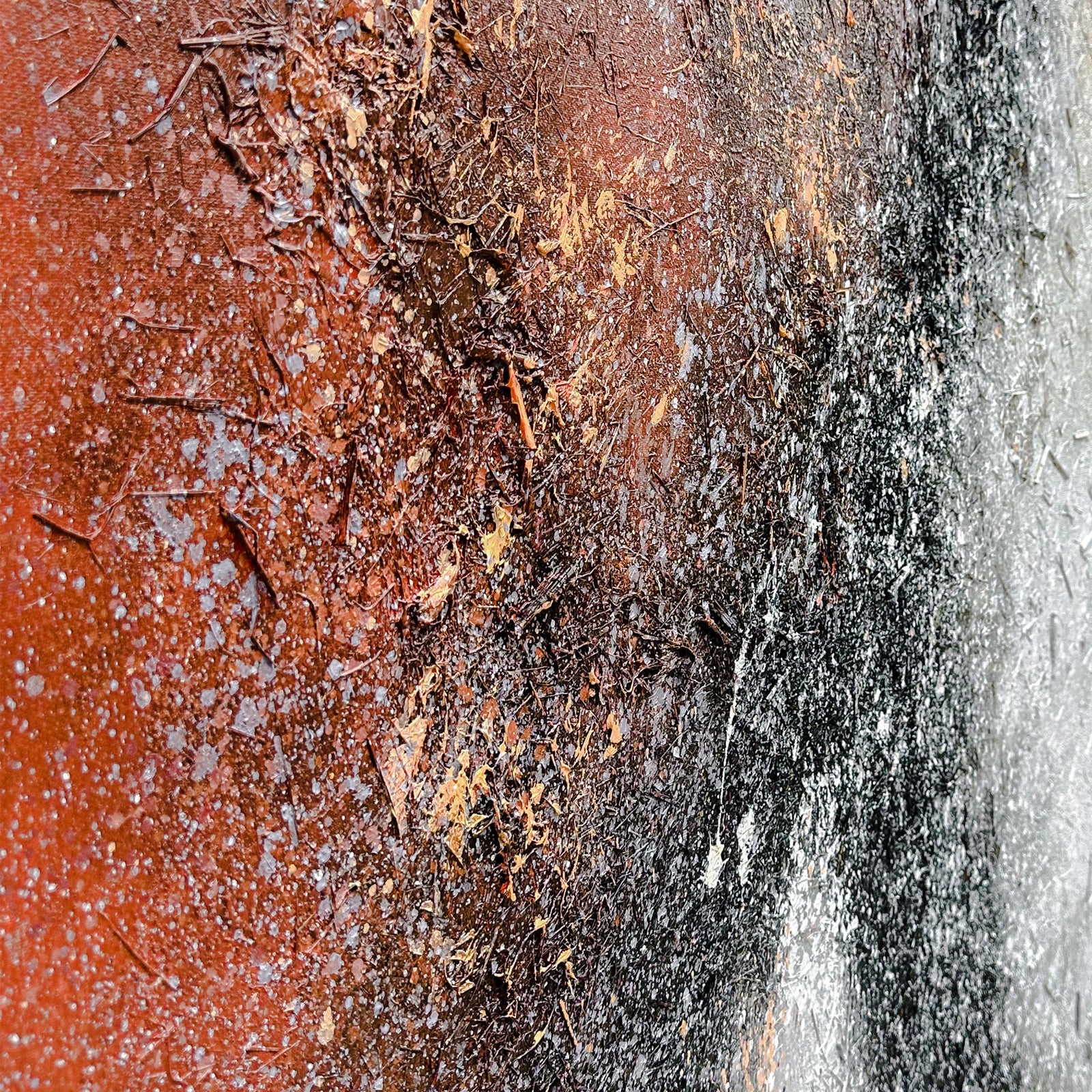 Close-up of Nebula Textured Acrylic Framed Canvas, highlighting the intricate 3D galactic texture, hand-painted details, and vibrant acrylic paints on the cotton canvas.