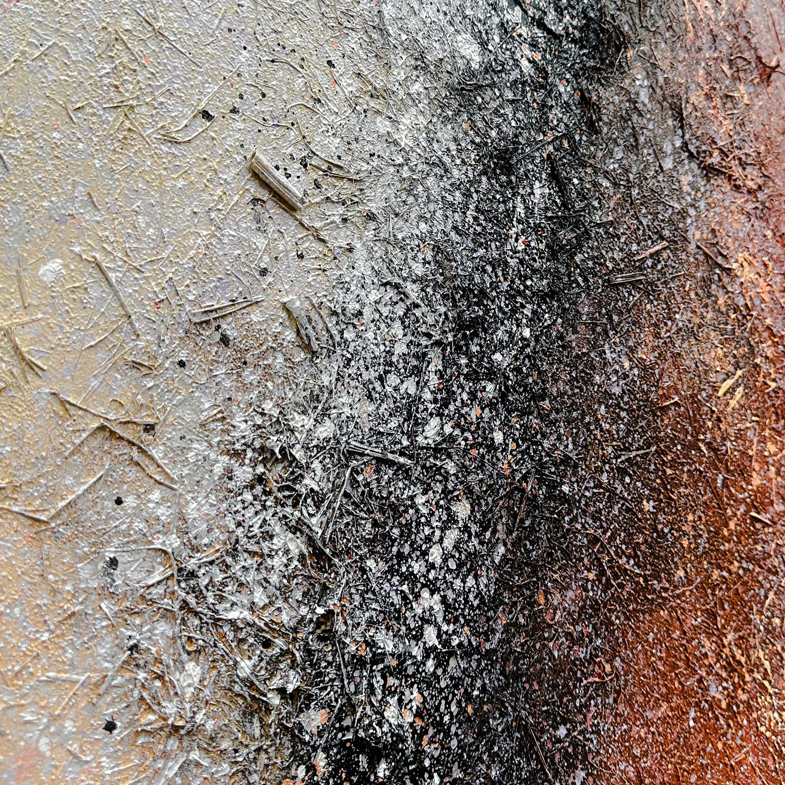 Close-up of Nebula Textured Acrylic Framed Canvas, highlighting the intricate 3D galactic texture, hand-painted details, and vibrant acrylic paints on the cotton canvas.