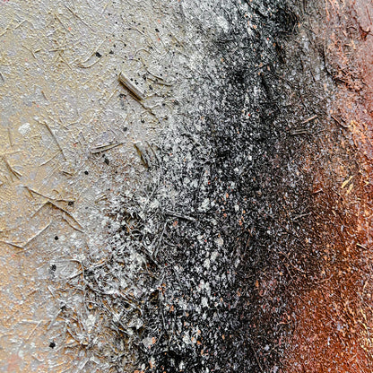 Close-up of Nebula Textured Acrylic Framed Canvas, highlighting the intricate 3D galactic texture, hand-painted details, and vibrant acrylic paints on the cotton canvas.