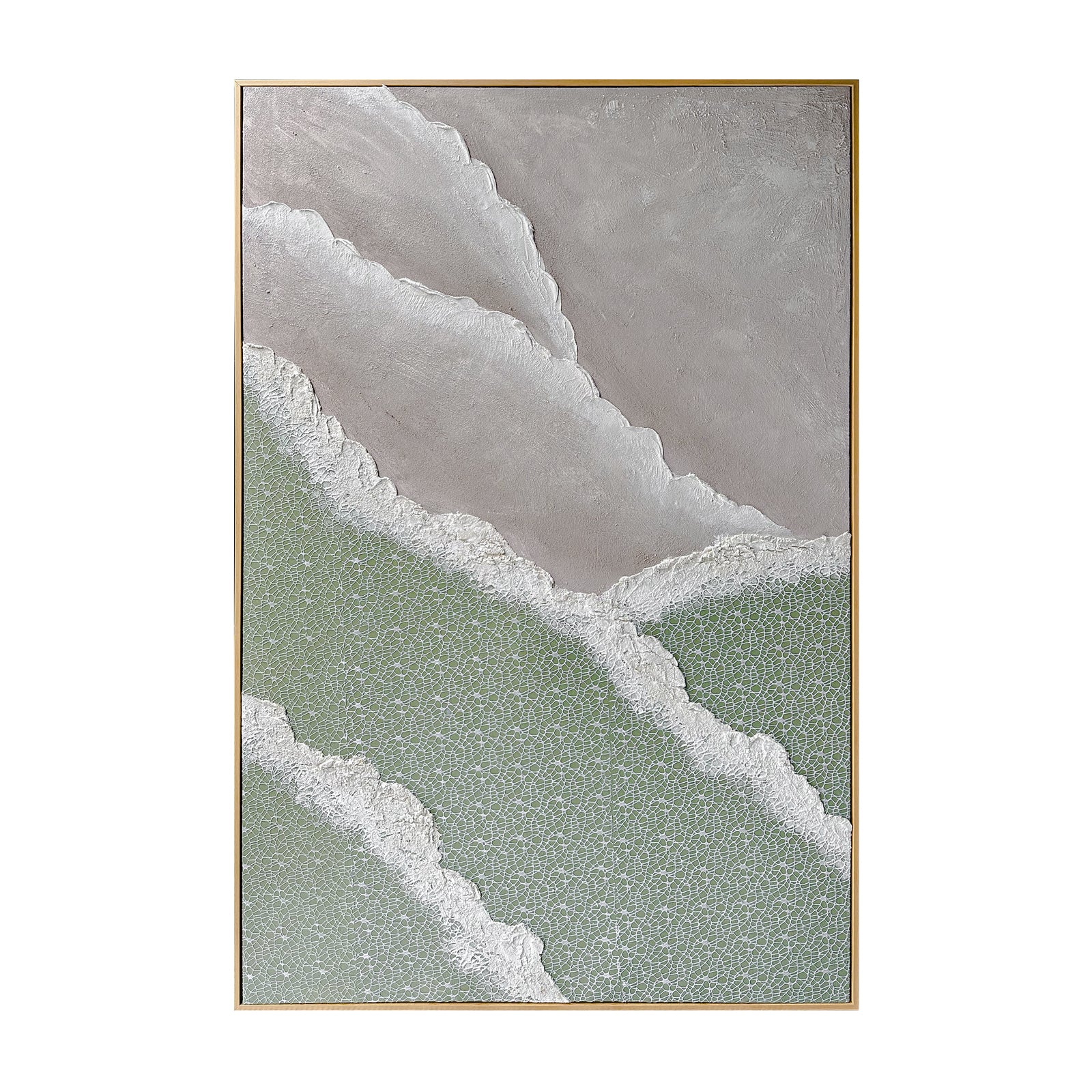 Nolan 100x150cm Framed Textured Canvas 3D Wall Art