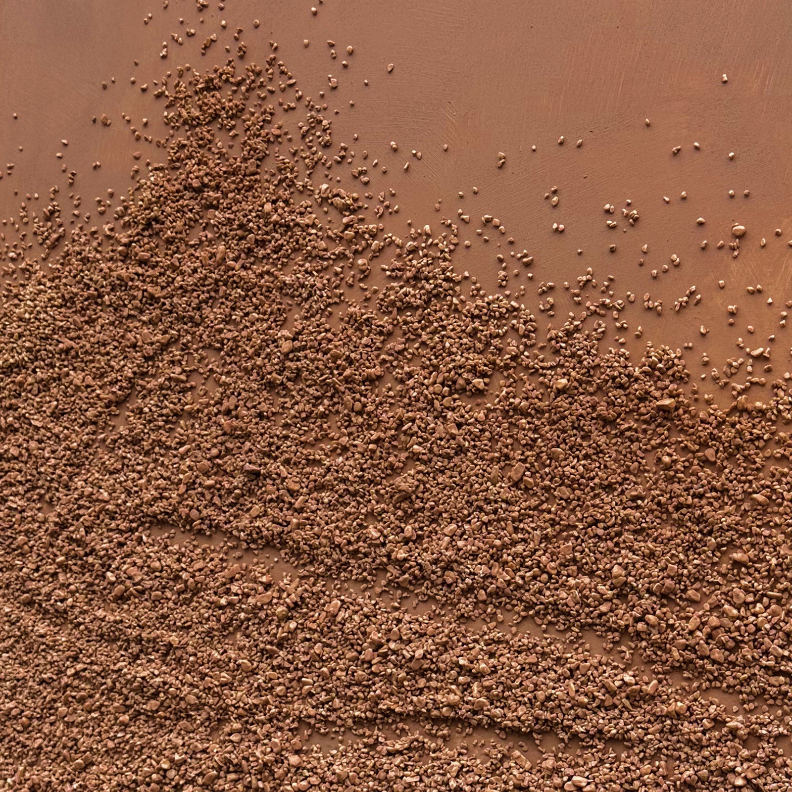 Close-up of Sol Textured Framed Canvas, highlighting its unique sand-like coarse texture, hand-painted details, and durable finish on high-quality cotton canvas.