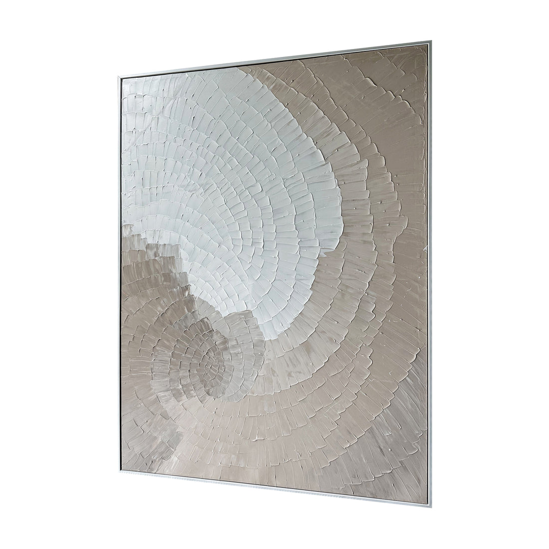 Left Angled view of Zendaya Modern Textured Hanging Canvas, highlighting the depth of its 3D texture, the lightweight polystyrene frame, and overall craftsmanship.