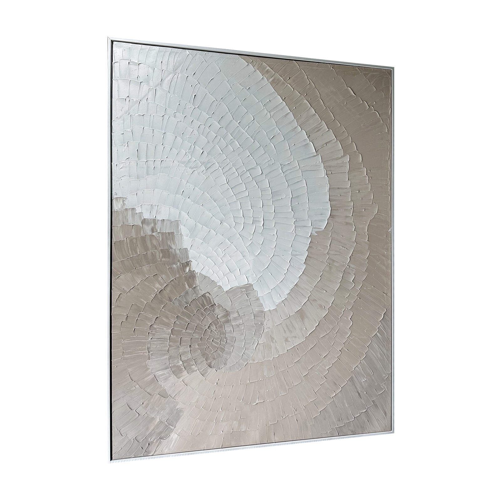Right Angled view of Zendaya Modern Textured Hanging Canvas, highlighting the depth of its 3D texture, the lightweight polystyrene frame, and overall craftsmanship.
