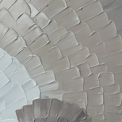 Close-up of Zendaya Modern Textured Wall Art, showcasing the intricate 3D texture, hand-painted details, and premium poly-cotton canvas surface.