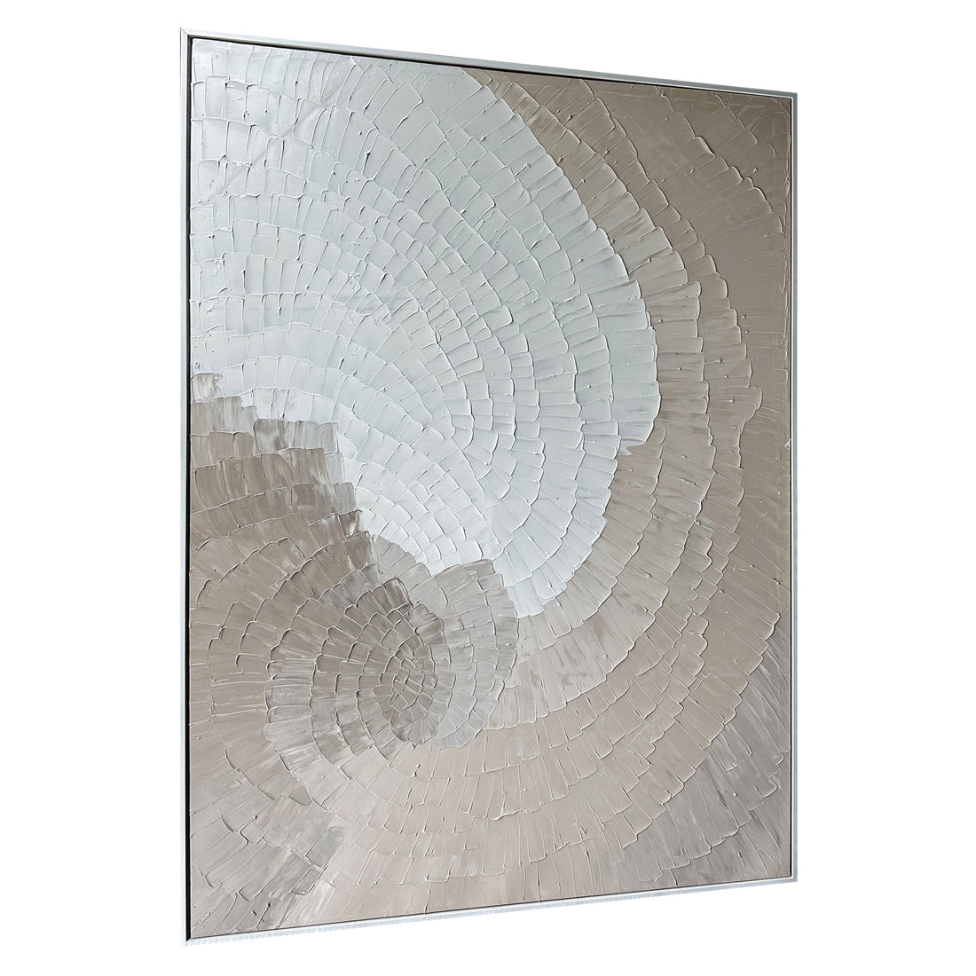 Right Angled view of Zendaya Modern Textured Hanging Canvas, highlighting the depth of its 3D texture, the lightweight polystyrene frame, and overall craftsmanship.