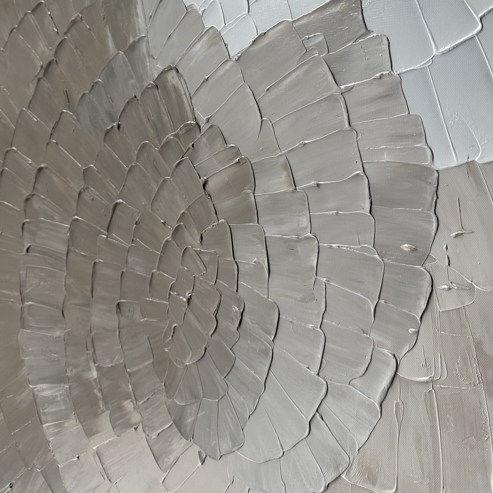 Close-up of Zendaya Modern Textured Wall Art, showcasing the intricate 3D texture, hand-painted details, and premium poly-cotton canvas surface.