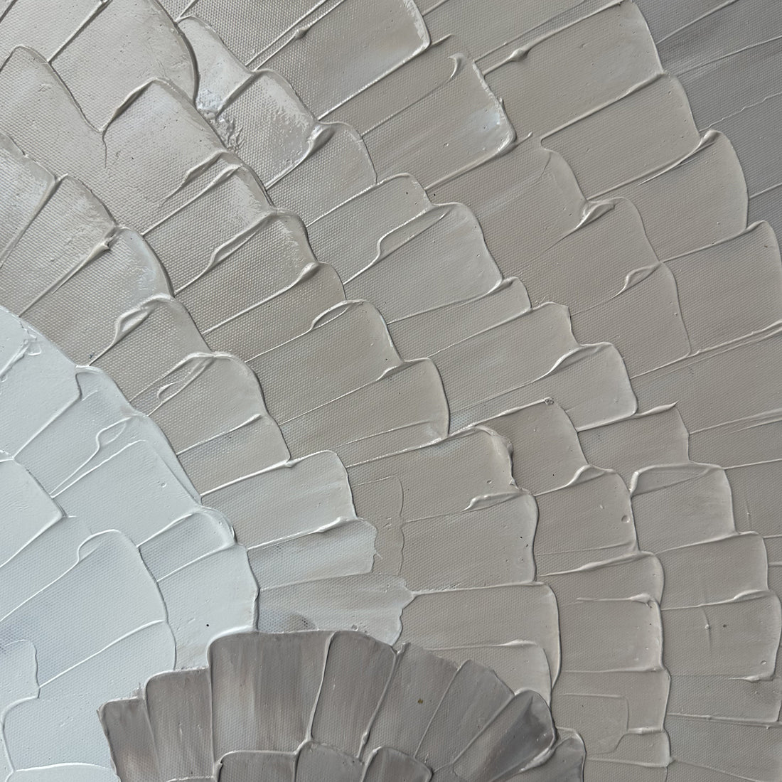 Close-up of Zendaya Modern Textured Wall Art, showcasing the intricate 3D texture, hand-painted details, and premium poly-cotton canvas surface.