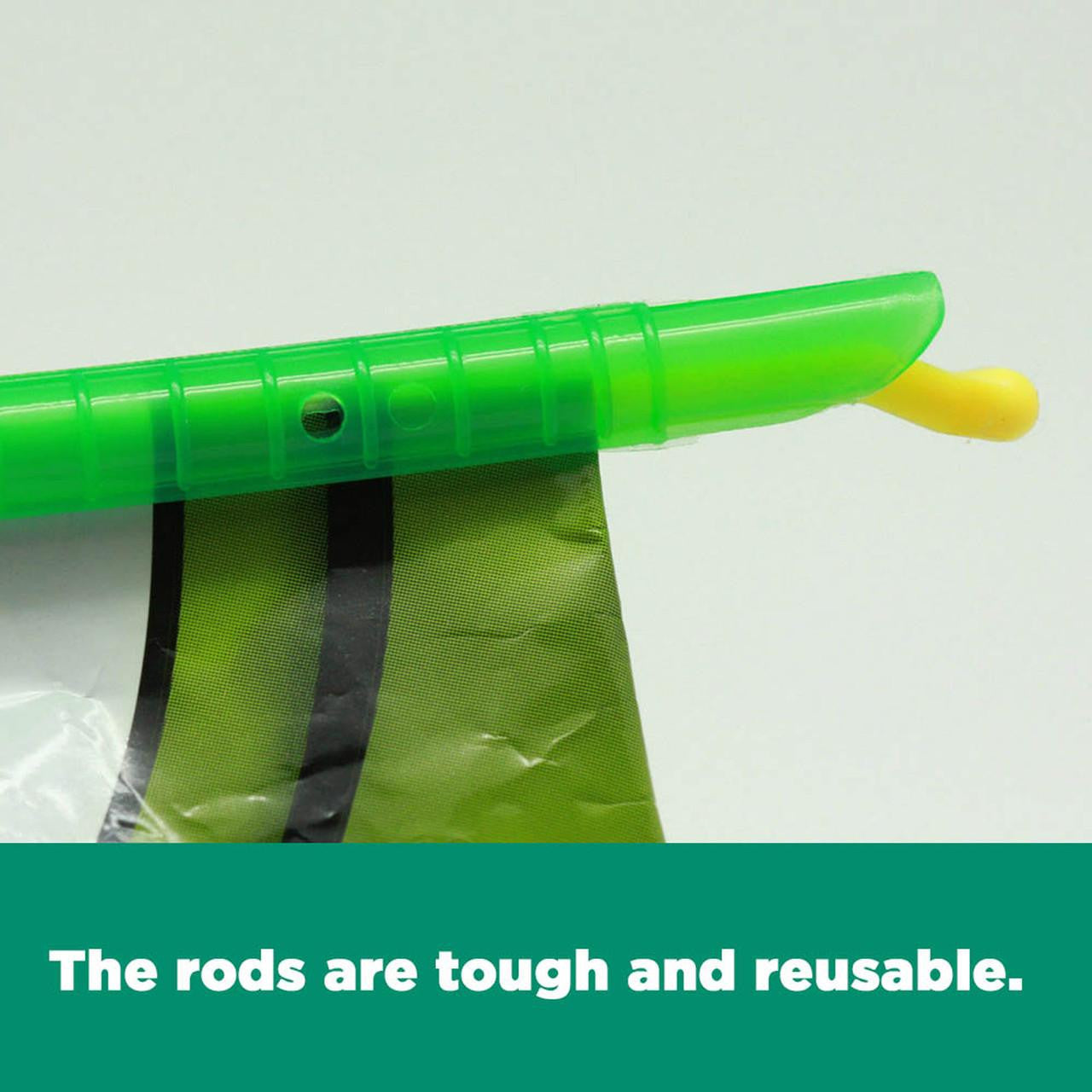 10pcs Kitchen Sealing Stick Reusable Clips Bag Sealer - Green