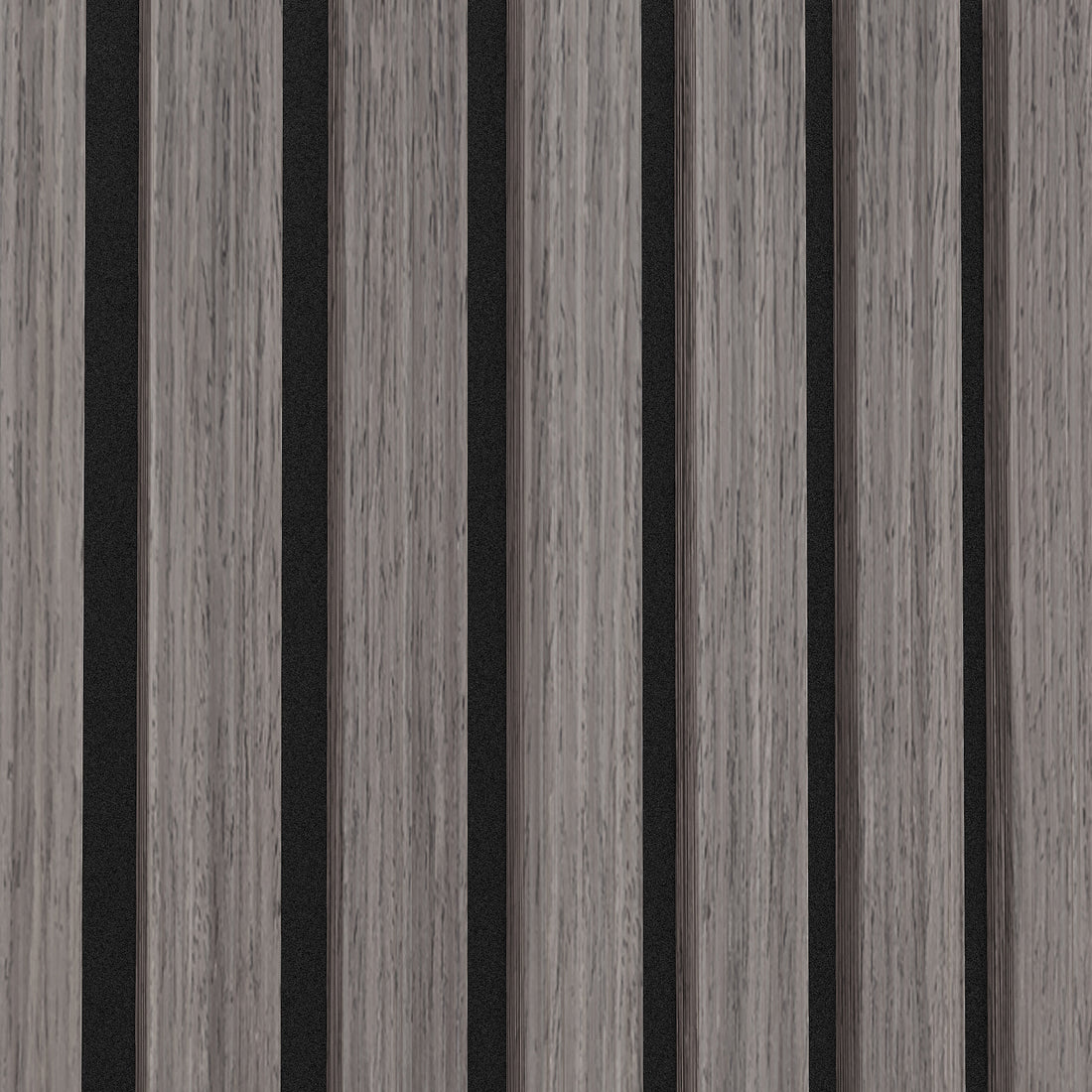 Close-up of the Agoran 270cm Acoustic Wood Slat Wall Panel Grey Oak, showcasing its sleek slat design and durable craftsmanship, perfect for enhancing aesthetics and acoustics in any space.