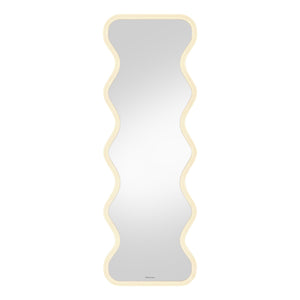 Davor 160cm Organic Waves Full Length LED Mirror in White