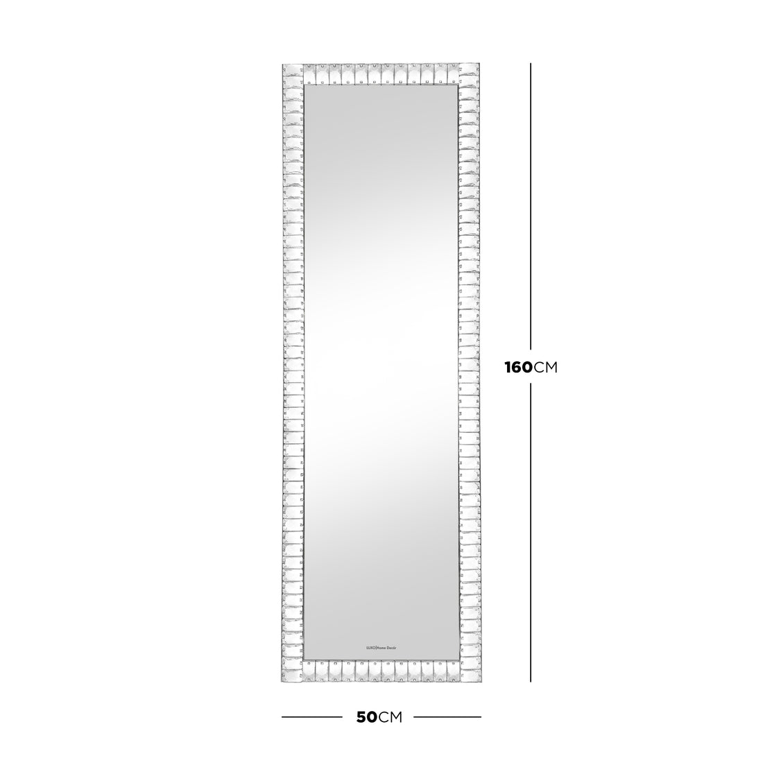 Eldor 160cm Crystal LED Full Length Mirror
