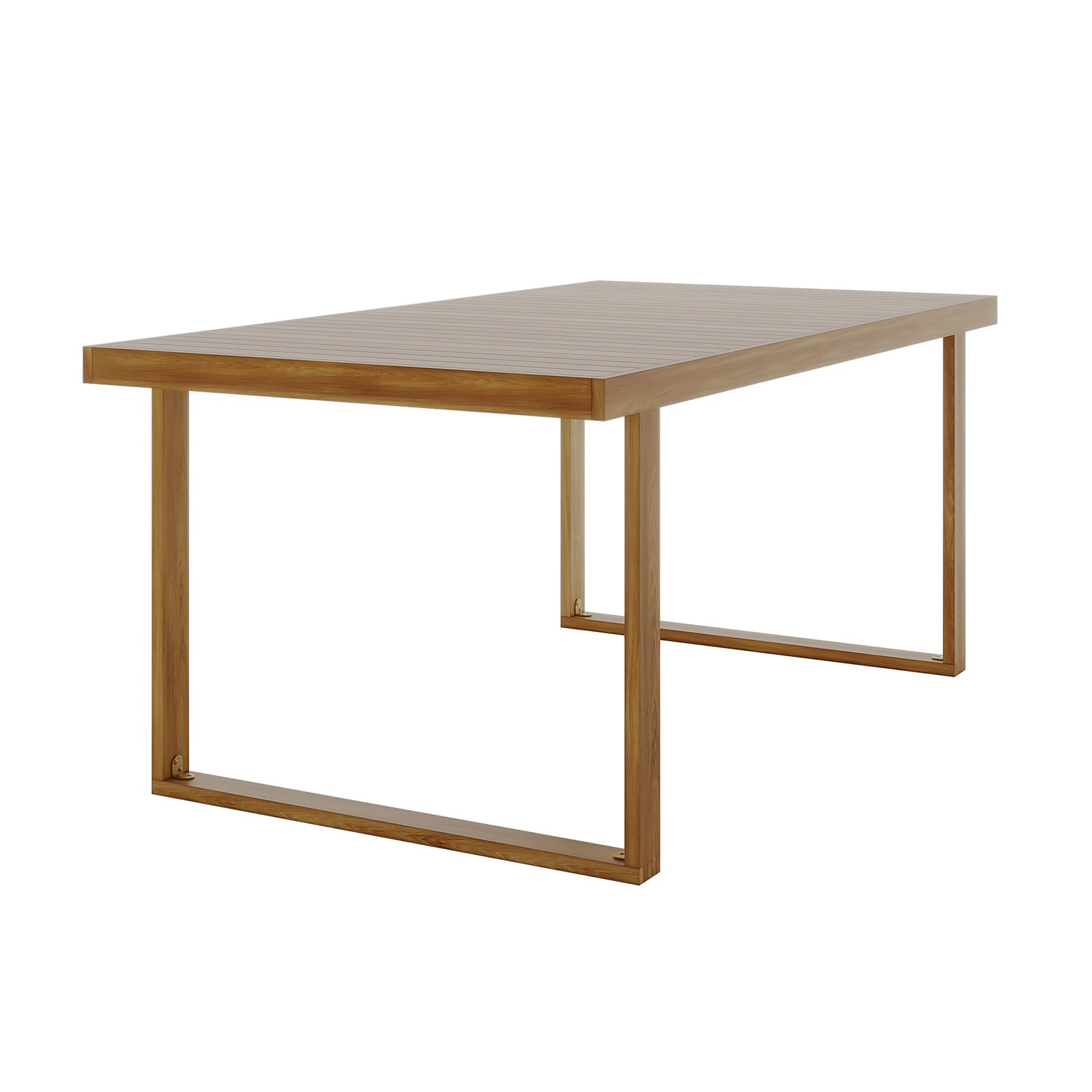 Albian 7 Seater Solid Timber Outdoor Dining Set Light Grey, featuring a sturdy acacia wood table with visible legs, showcasing its spacious design ideal for outdoor gatherings and complemented by plush cushioning.