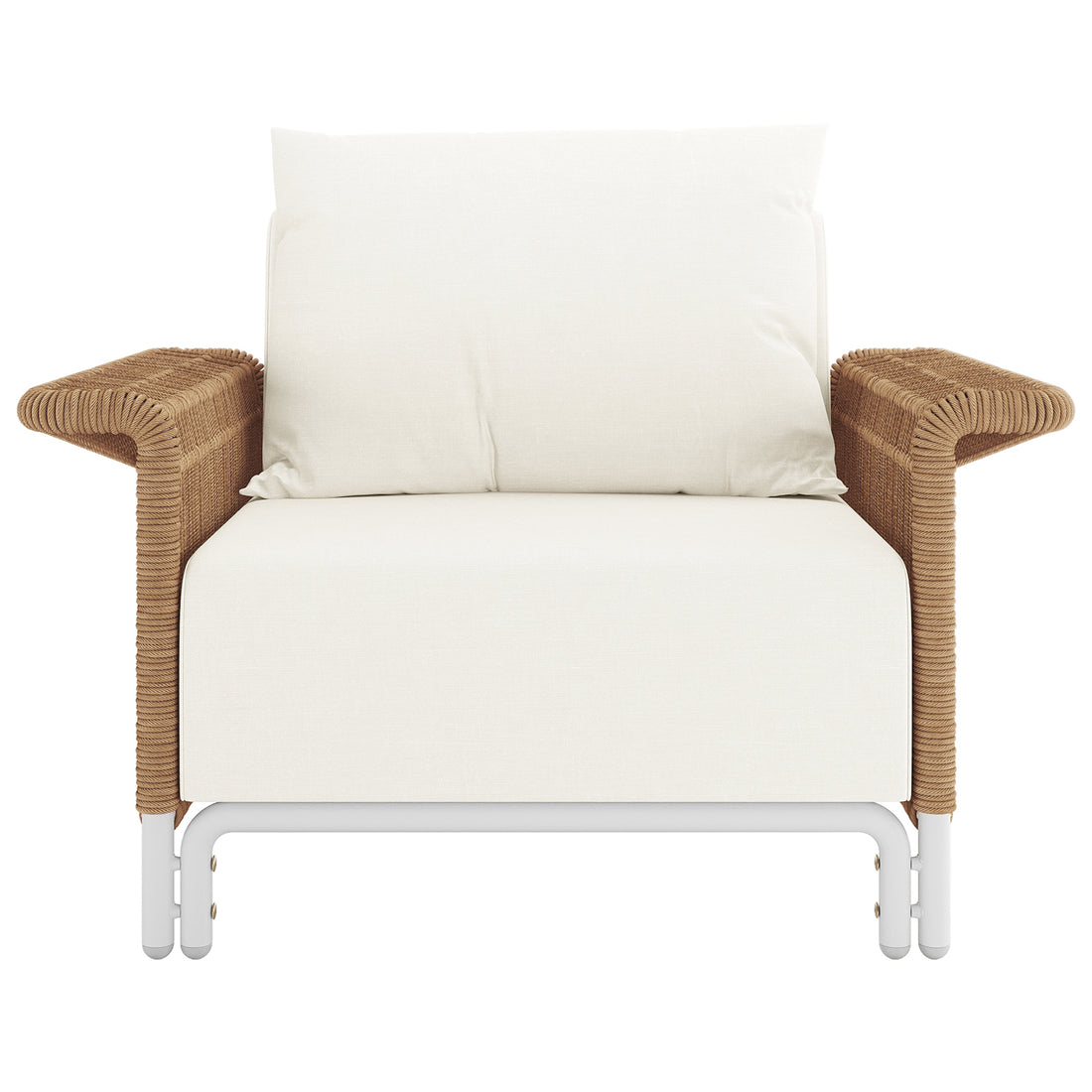 Avon 5-Seater Premium Aluminium Rattan Outdoor Lounge Set featuring detailed rattan weave and plush cushions, highlighting the durable aluminium frame and elegant design perfect for outdoor relaxation.