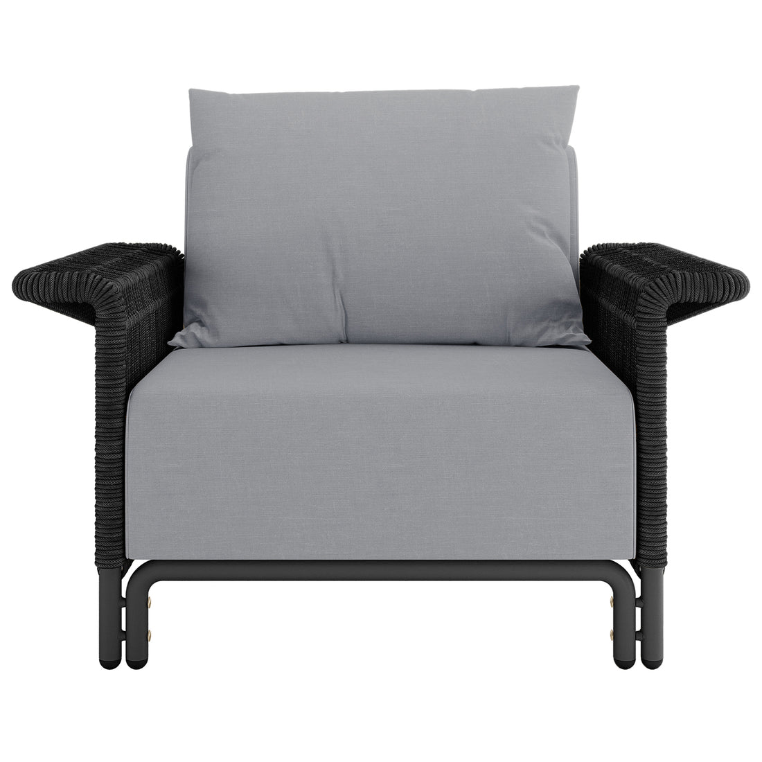 Avon 5-Seater Premium Aluminium Rattan Outdoor Lounge Set, showcasing its elegant rattan texture and plush cushion details, emphasizing luxurious comfort and durability for outdoor relaxation.