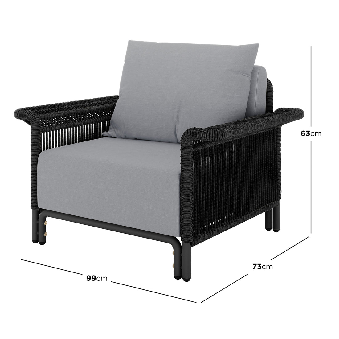 Avon 5-Seater Premium Aluminium Rattan Outdoor Lounge Set featuring a close-up of plush cushions and a sleek, weather-resistant chair design, highlighting durability and luxury for outdoor relaxation.