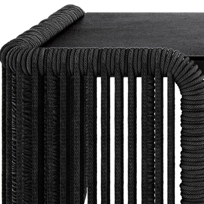 Close-up of Avon 5-Seater Premium Aluminium Rattan Outdoor Lounge Set, showcasing durable woven rattan detailing and sleek aluminium frame, highlighting its luxurious and weather-resistant design for outdoor comfort.