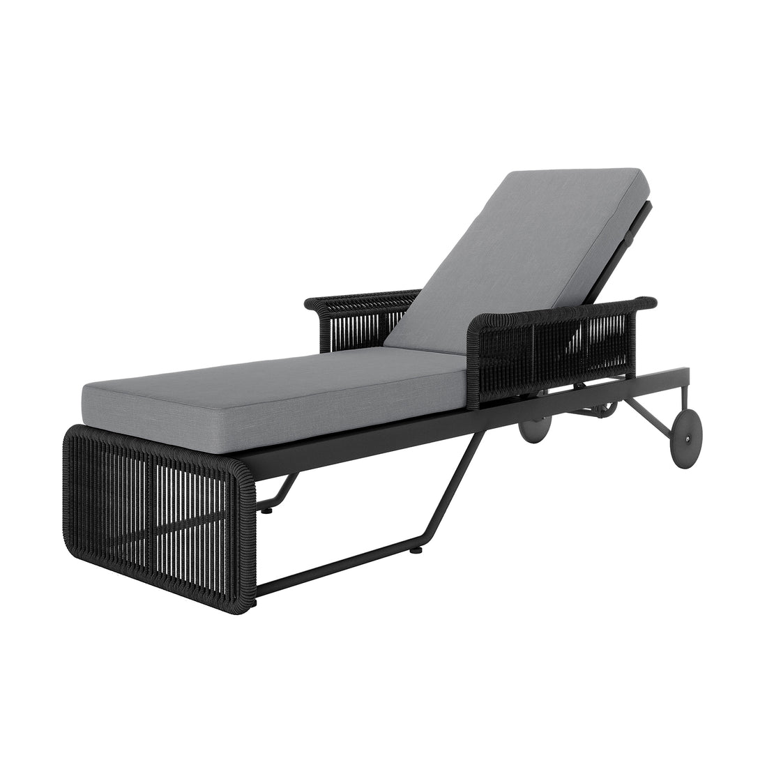 Boonoo Premium Aluminium Outdoor Rattan Sun Lounger, showcasing its sturdy aluminium frame, elegant handwoven rattan texture, and plush cushions, emphasizing its luxurious and durable design for outdoor relaxation.