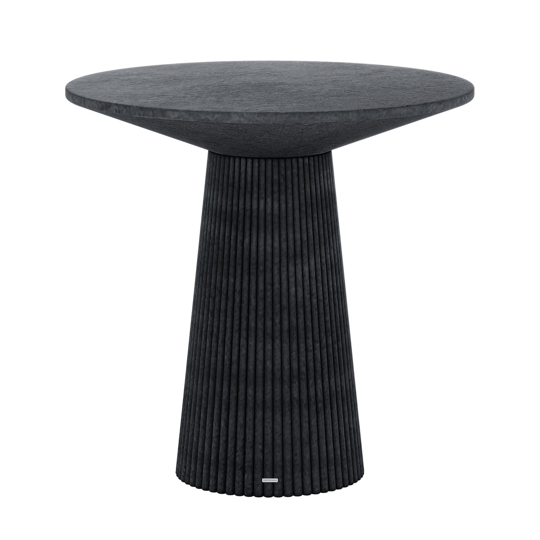 Darien 80cm Round Concrete Bistro Table in Grey Marble