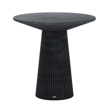 Darien 80cm Round Concrete Bistro Table in Grey Marble