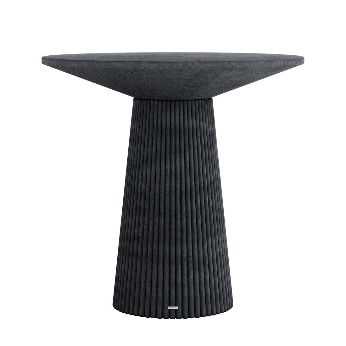Darien 80cm Round Concrete Bistro Table in Grey Marble