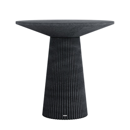 Darien 80cm Round Concrete Bistro Table in Grey Marble