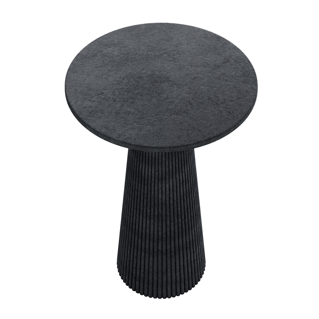 Darien 80cm Round Concrete Bistro Table in Grey Marble