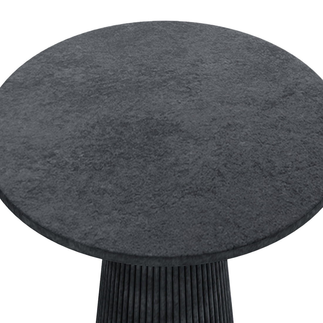 Darien 80cm Round Concrete Bistro Table in Grey Marble