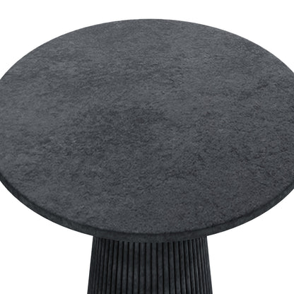 Darien 80cm Round Concrete Bistro Table in Grey Marble