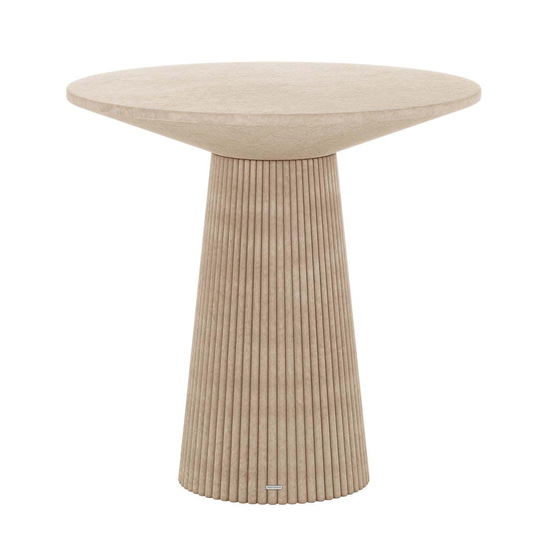 Darien 80cm Round Concrete Bistro Table in Ivory