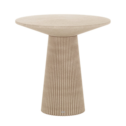 Darien 80cm Round Concrete Bistro Table in Ivory
