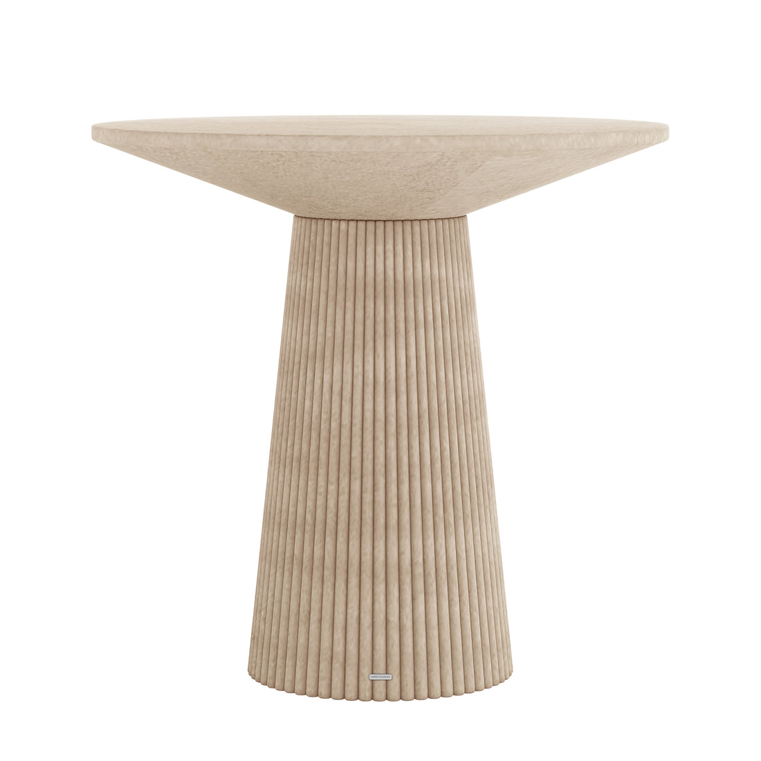 Darien 80cm Round Concrete Bistro Table in Ivory