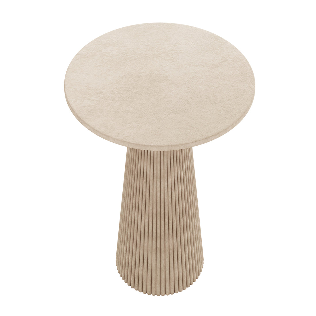 Darien 80cm Round Concrete Bistro Table in Ivory