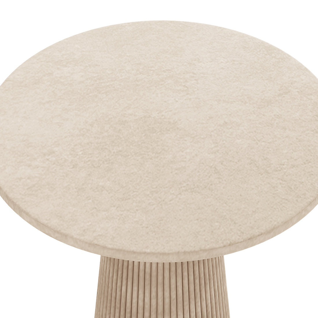 Darien 80cm Round Concrete Bistro Table in Ivory
